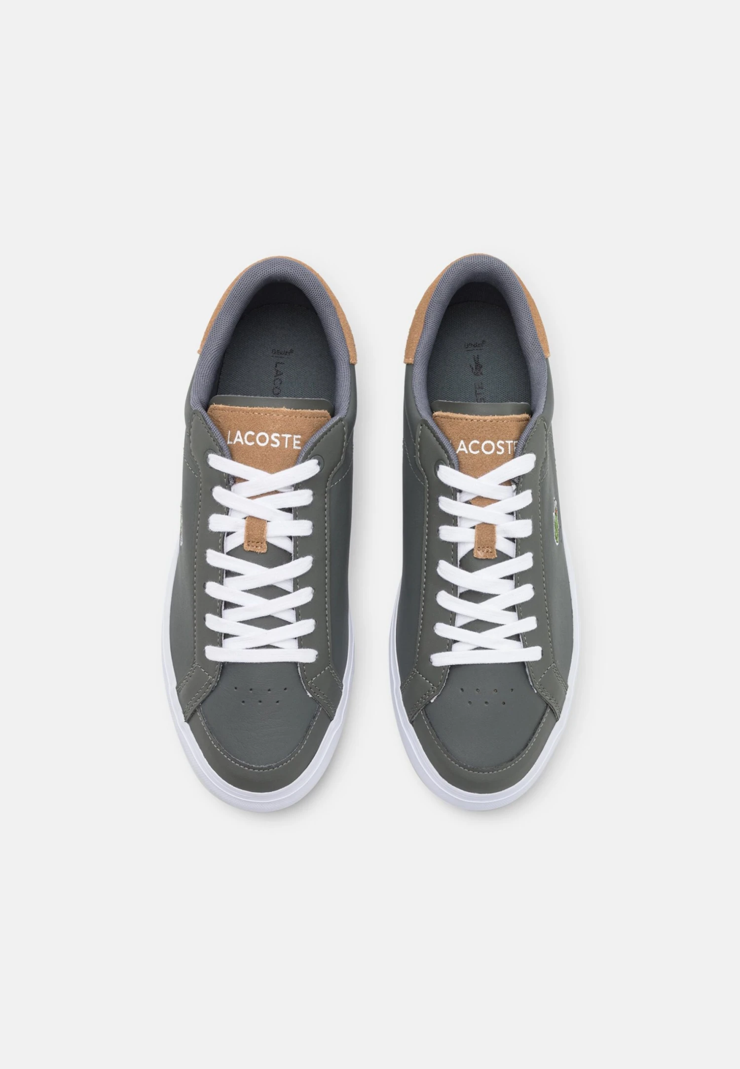 Lacoste Powercourt - Sneakers Laag - Dark Grey/Brown 4 Lacoste Powercourt - Sneakers Laag - Dark Grey/Brown - Afbeelding 4