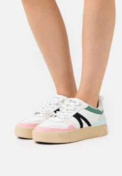 Lacoste Sneakers Laag - Off-White/Green