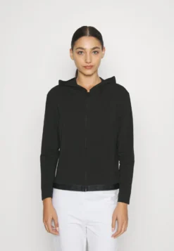 Lacoste Sweater Met Rits - Black