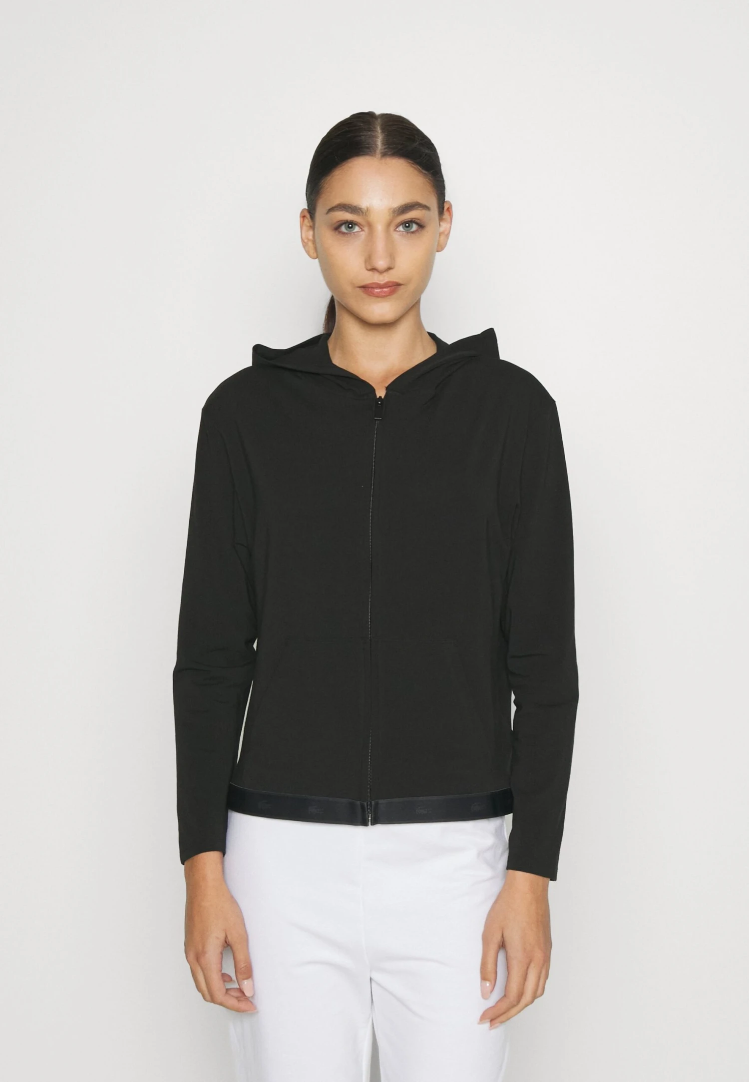 Lacoste Sweater Met Rits - Black 1 Lacoste Sweater Met Rits - Black