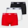 Lacoste 3 Pack - Onderbroeken - Noir/Rouge/Blanc