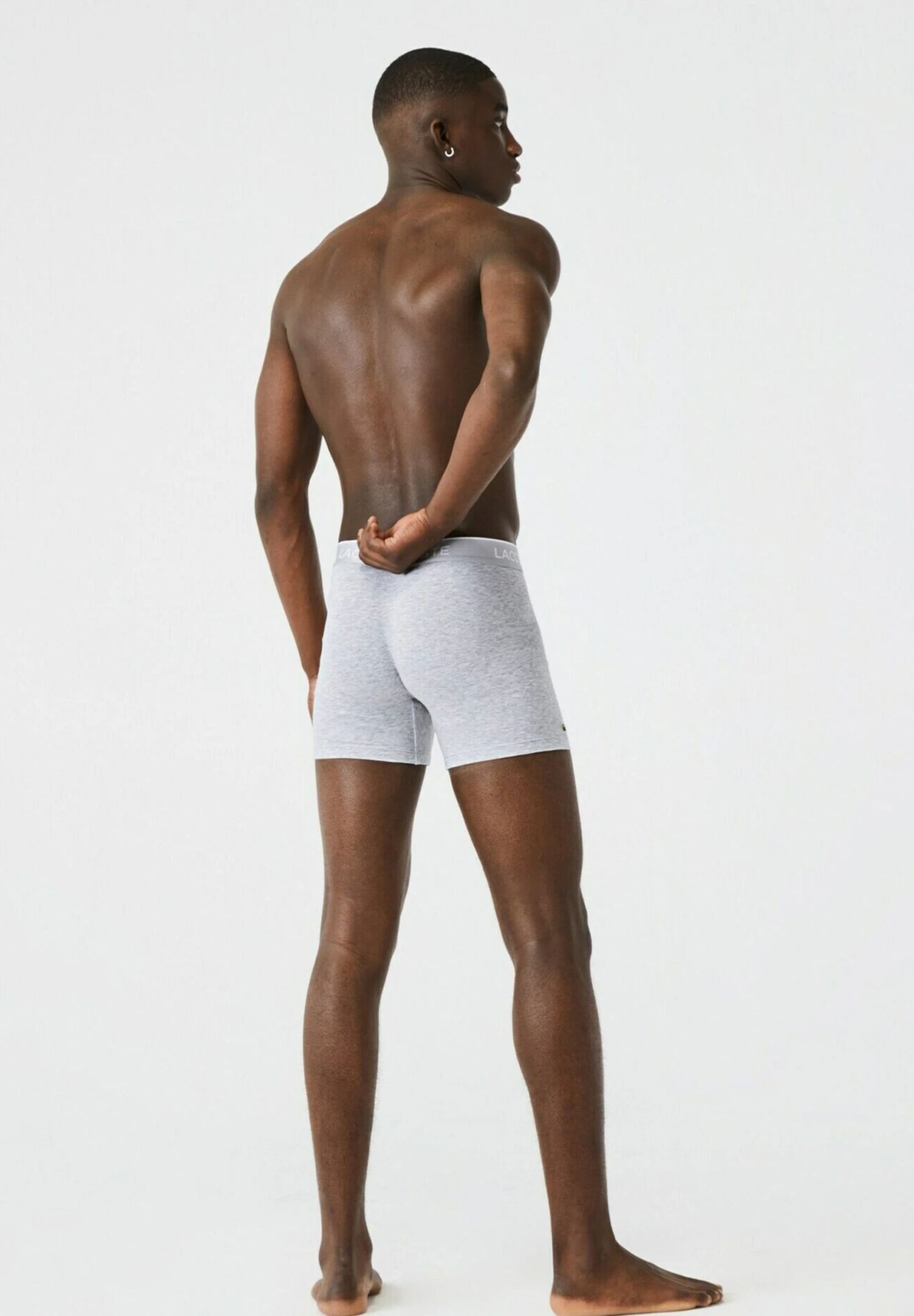 Lacoste 3 Pack - Onderbroeken - Noir Blanc Gris Chine 2 Lacoste 3 Pack - Onderbroeken - Noir Blanc Gris Chine - Afbeelding 2