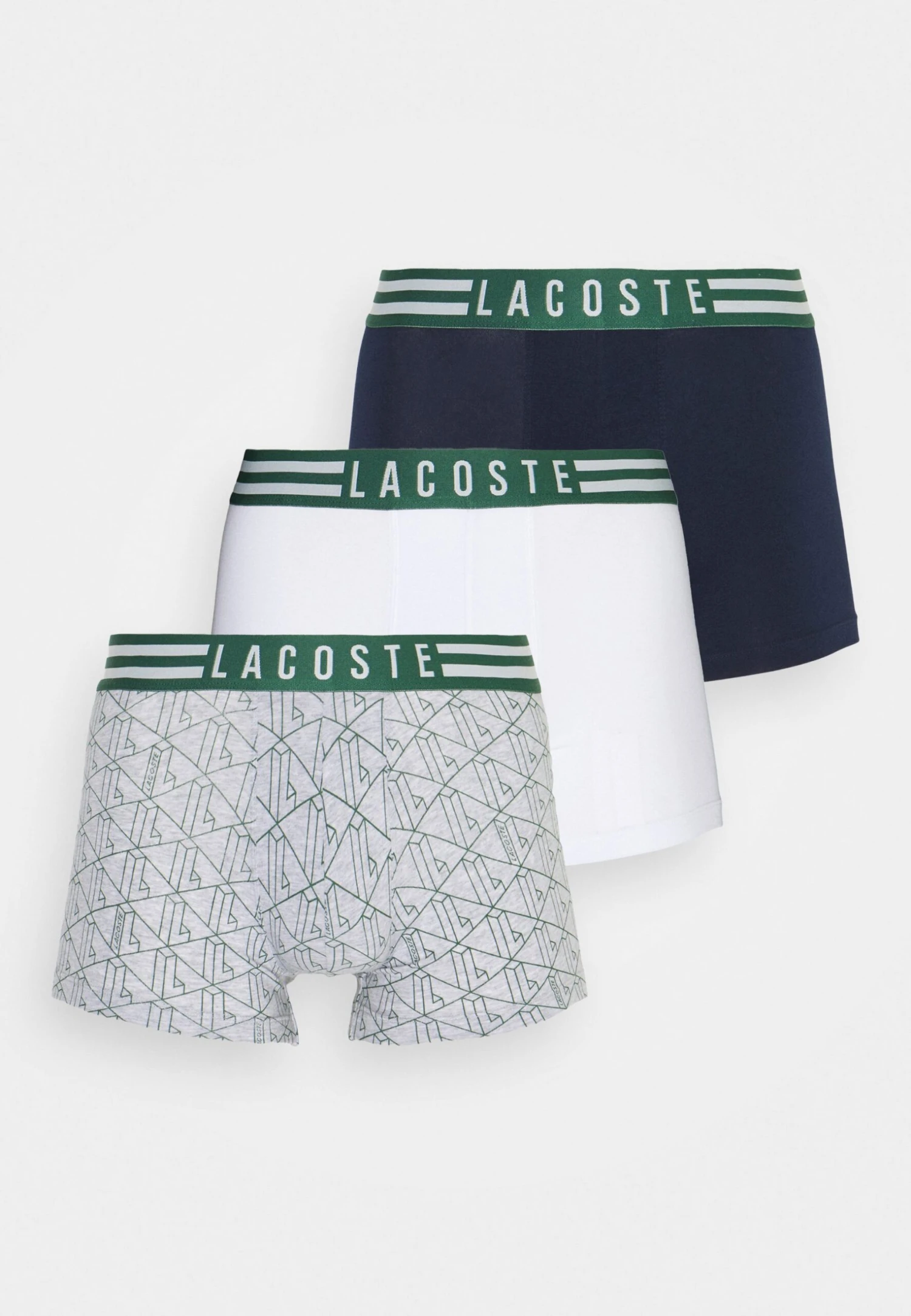 Lacoste 3 Pack - Onderbroeken - Silver Chine/White/Navy Blue 5 Lacoste 3 Pack - Onderbroeken - Silver Chine/White/Navy Blue - Afbeelding 5