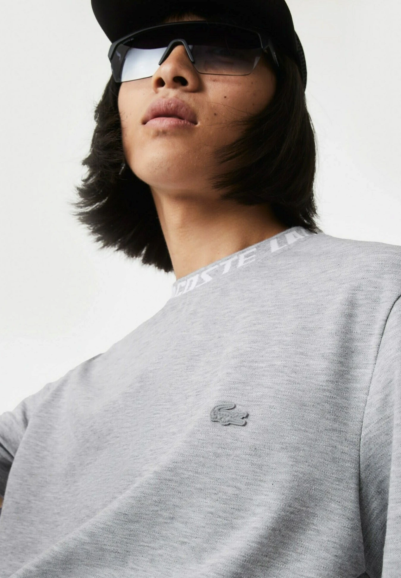 Lacoste T-Shirt Print - Gris Chiné 3 Lacoste T-Shirt Print - Gris Chiné - Afbeelding 3