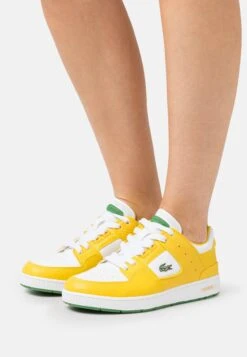 Lacoste Court Cage - Sneakers Laag - White/Yellow