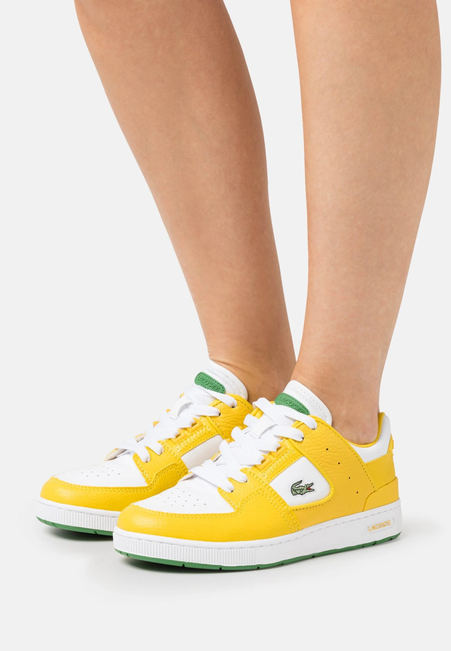 Lacoste Court Cage - Sneakers Laag - White/Yellow 1 Lacoste Court Cage - Sneakers Laag - White/Yellow