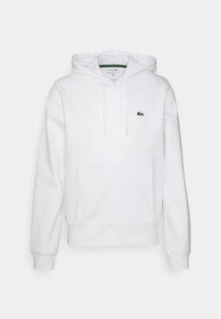 Lacoste Unisex - Sweater Met Rits - Blanc