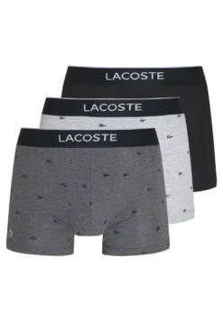 Lacoste 3 Pack - Onderbroeken - Black/Pitch Chine-Silver Chine