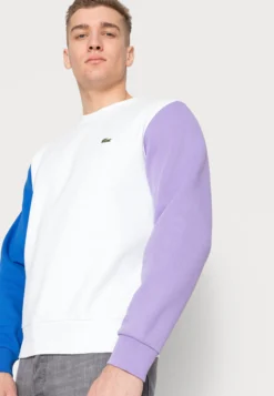 Lacoste Unisex - Sweater - Blanc/Marina Neva -Lacoste 594601420ee74df3bff25c7f09a0b113 scaled