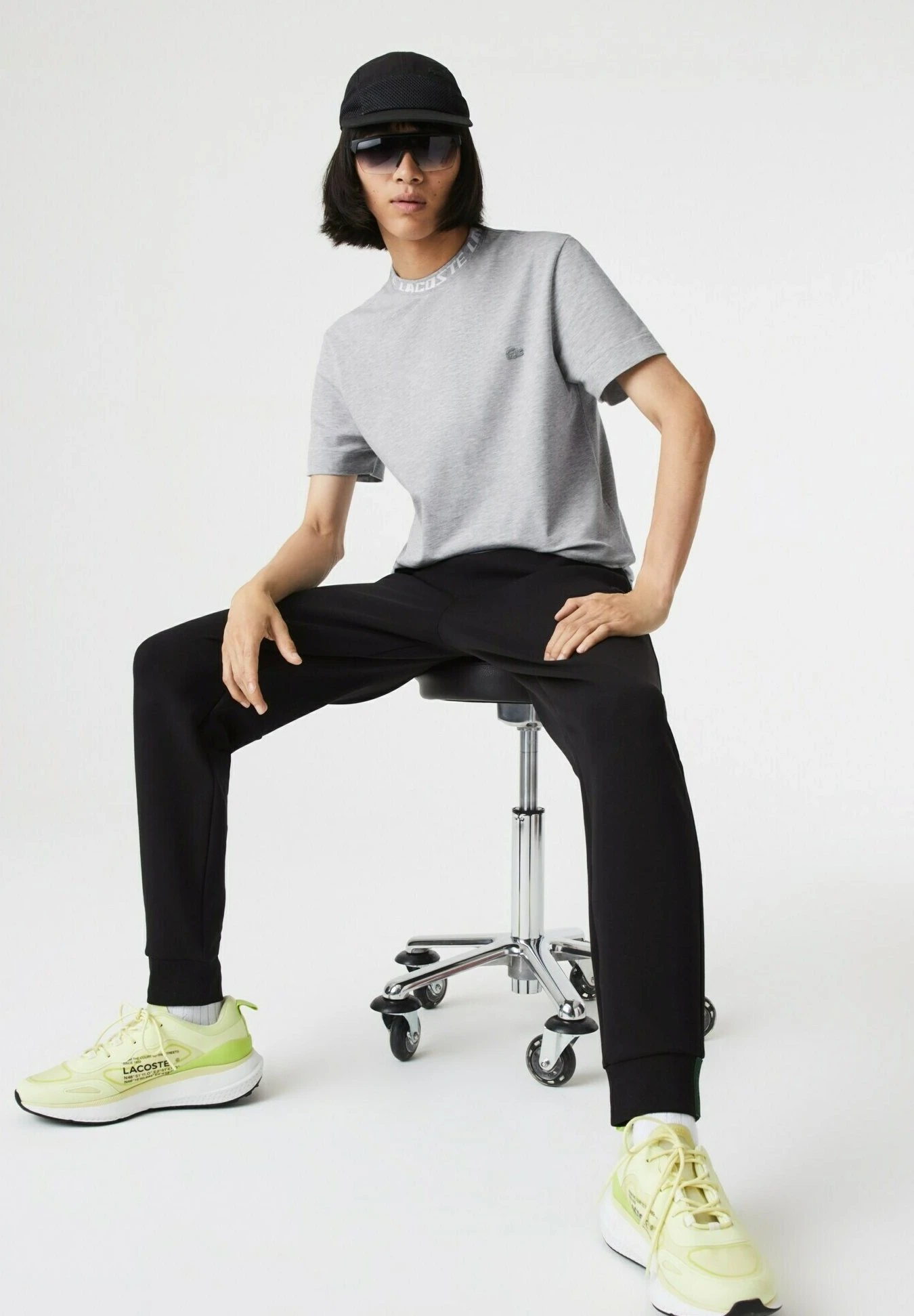 Lacoste T-Shirt Print - Gris Chiné 5 Lacoste T-Shirt Print - Gris Chiné - Afbeelding 5