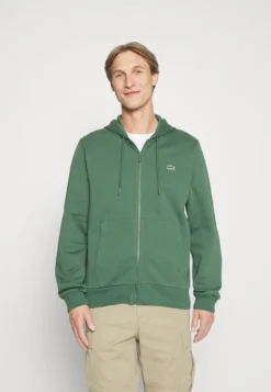 Lacoste Unisex - Sweater Met Rits - Vert Fonce