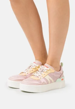 Lacoste Sneakers Laag - Light Pink/Light Yellow