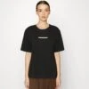 Lacoste Logo T Shirt - T-Shirt Basic - Black