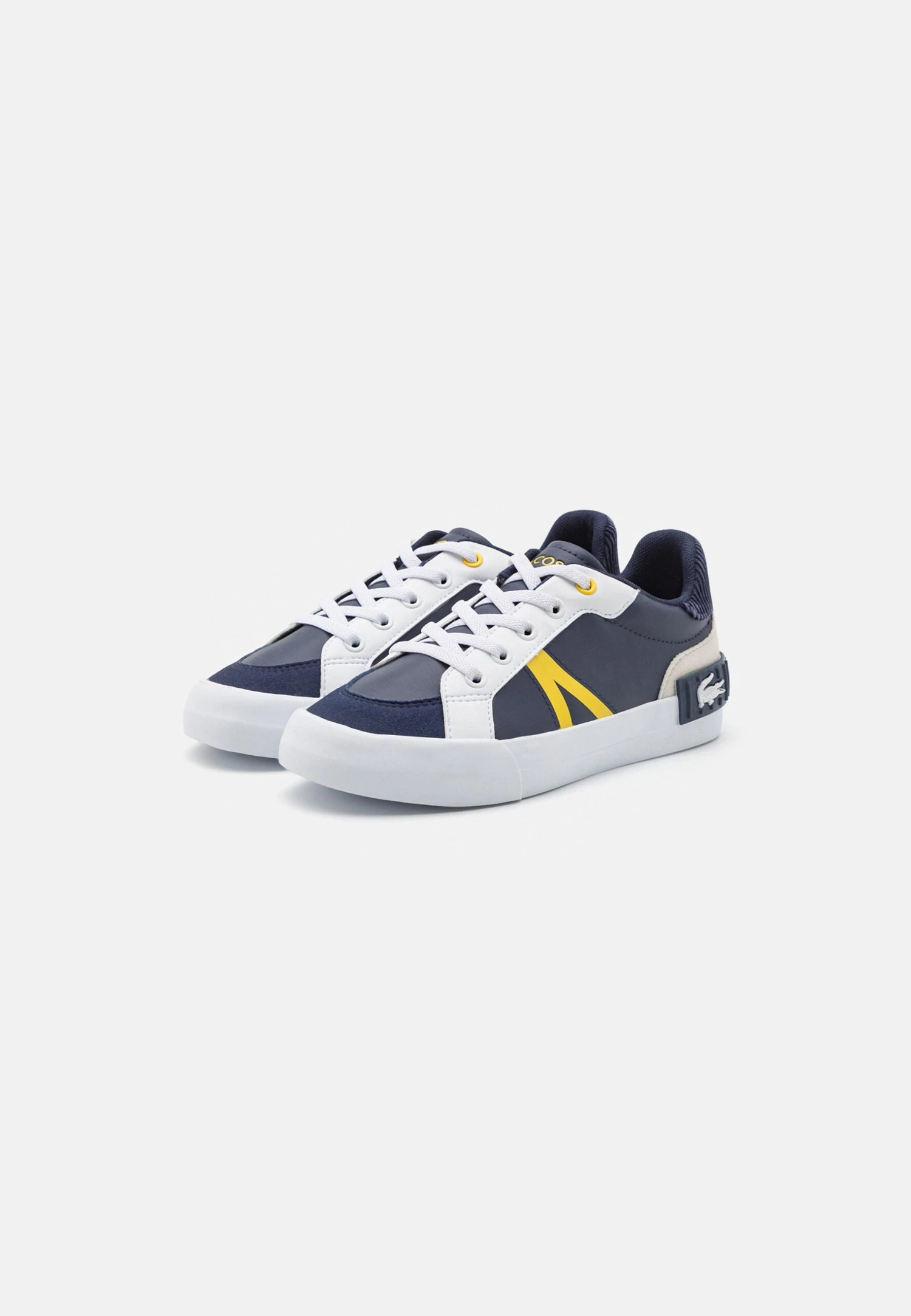 Lacoste L004 Unisex - Sneakers Laag - Navy/Yellow 2 Lacoste L004 Unisex - Sneakers Laag - Navy/Yellow - Afbeelding 2