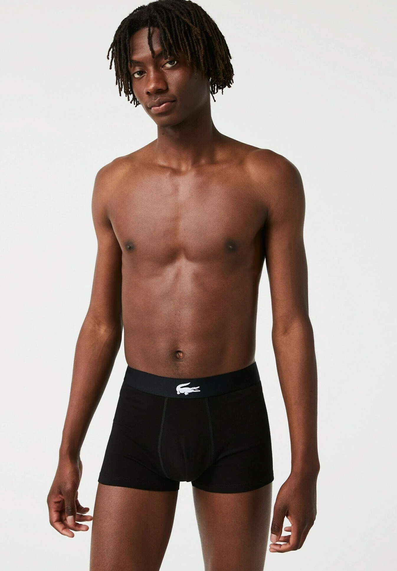 Lacoste 3Pack - Onderbroeken - Noir Gris Chine Blanc 4 Lacoste 3Pack - Onderbroeken - Noir Gris Chine Blanc - Afbeelding 4