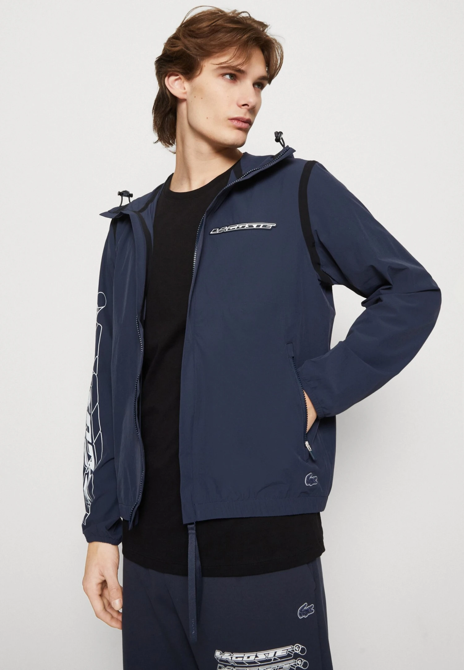 Lacoste Regenjas - Bleu 4 Lacoste Regenjas - Bleu - Afbeelding 4