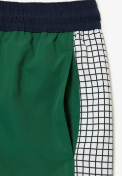 Lacoste Zwemshorts - Bleu Marine/Vert/Blanc -Lacoste b4b9f0e04e584fffae1bb44e08e8a3a2