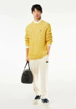 Lacoste Trui - Blanc Jaune