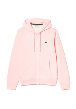Lacoste Unisex - Sweater Met Rits - Rose Pale