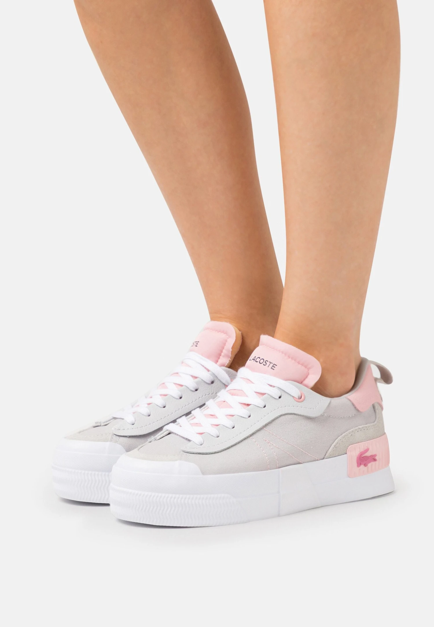 Lacoste Platform- Sneakers Laag - Light Gry/Light Pnk 1 Lacoste Platform- Sneakers Laag - Light Gry/Light Pnk