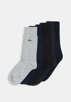 Lacoste 5 Pack - Sokken - Navy Blue/Silver Chine/Black