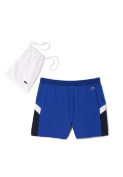 Lacoste Zwemshorts - Bleu Bleu Marine Blanc