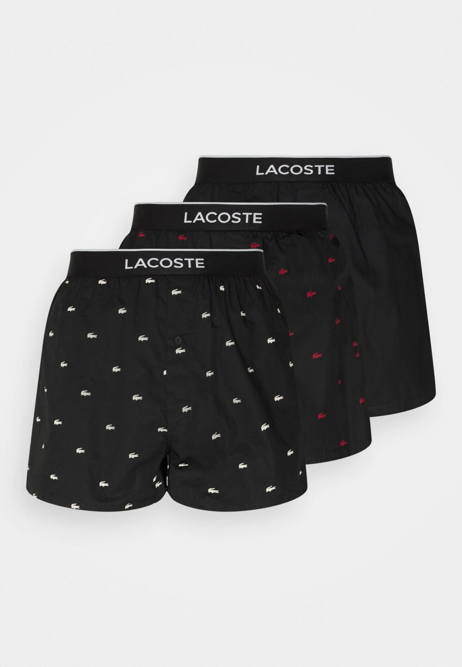 Lacoste 3 Pack - Boxershort - Noir/Blanc/Andrinople 7 Lacoste 3 Pack - Boxershort - Noir/Blanc/Andrinople - Afbeelding 7