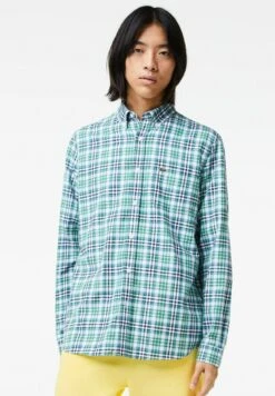 Lacoste Ml - Overhemd - Vert Kaki Blanc