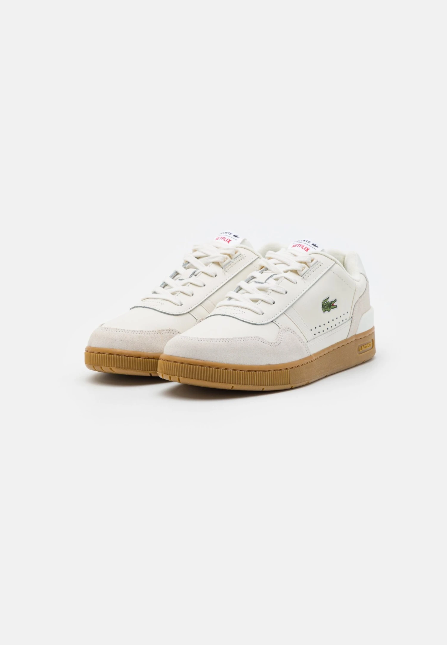 Lacoste X Netflix - Sneakers Laag - Off Wihte/Brown 2 Lacoste X Netflix - Sneakers Laag - Off Wihte/Brown - Afbeelding 2