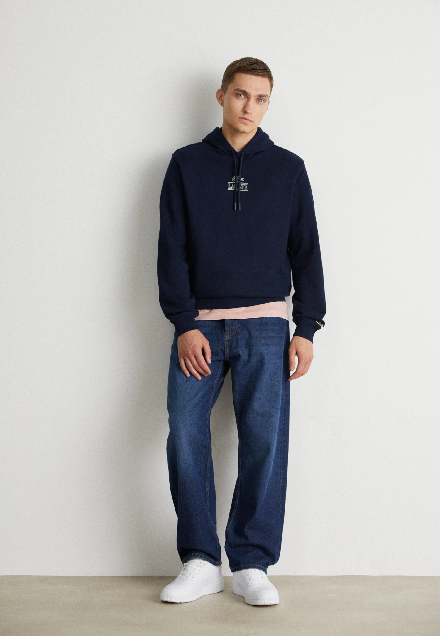 Lacoste Unisex - Hoodie - Navy Blue 2 Lacoste Unisex - Hoodie - Navy Blue - Afbeelding 2