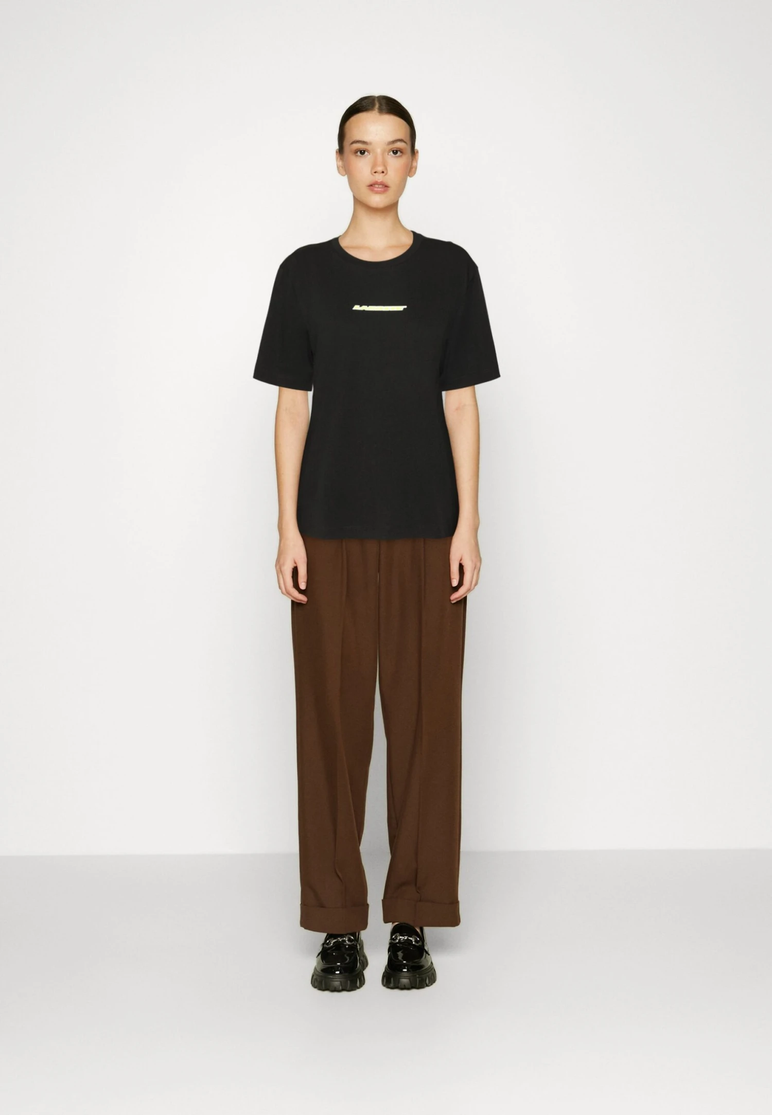 Lacoste Logo T Shirt - T-Shirt Basic - Black 2 Lacoste Logo T Shirt - T-Shirt Basic - Black - Afbeelding 2