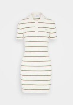 Lacoste Knitted Polo Mini Dress - Gebreide Jurk - Lapland/Flour-Multicolore -Lacoste d73a72ec812a449da58dc99b401b18ba