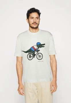 Lacoste X Netflix - T-Shirt Print - Flour