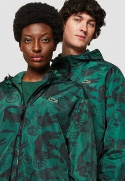 Lacoste X Netflix Unisex - Lichte Jas - Green/Black -Lacoste da0c5e12495d4bfb80a108283e799cef