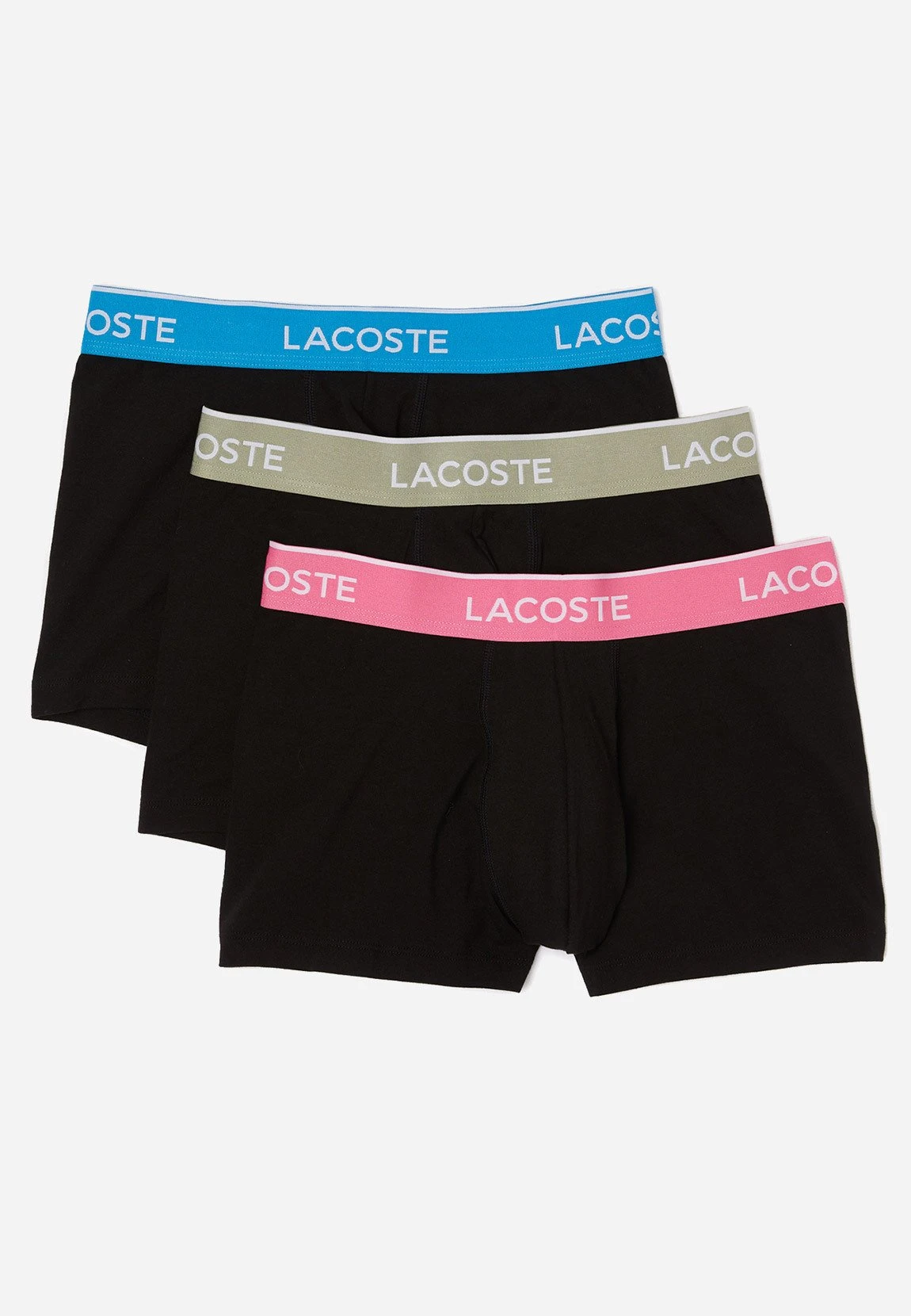 Lacoste 3 Pack - Onderbroeken - Black/Fiji Reseda Pink Lychen Khaki 1 Lacoste 3 Pack - Onderbroeken - Black/Fiji Reseda Pink Lychen Khaki