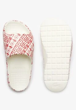 Lacoste X Netflix - Badslippers - White/Red -Lacoste e888bf73cfc34cc38f9fc65881da54e6