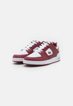 Lacoste Court Cage- Sneakers Laag - White/Burgundy -Lacoste f7d85e2b792f442c9367841784521ca6
