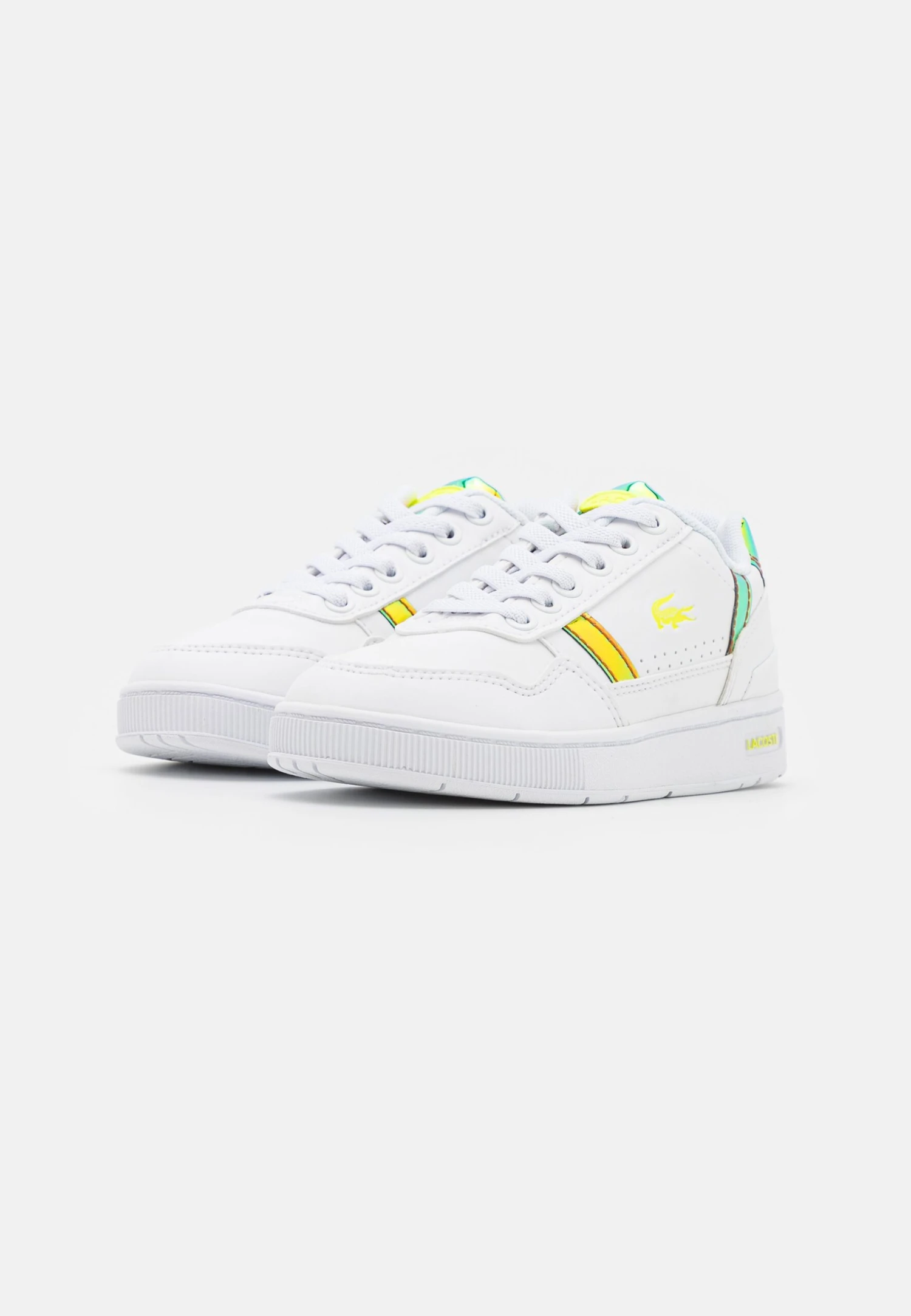 Lacoste T-Clip Unisex - Sneakers Laag - White/Yellow 2 Lacoste T-Clip Unisex - Sneakers Laag - White/Yellow - Afbeelding 2