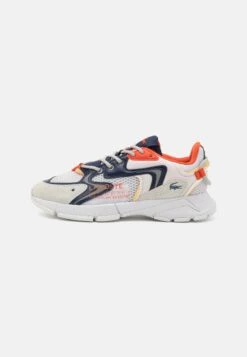 Lacoste Neo- Sneakers Laag - White/Orange