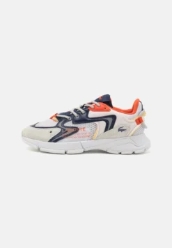 Lacoste Neo- Sneakers Laag - White/Orange