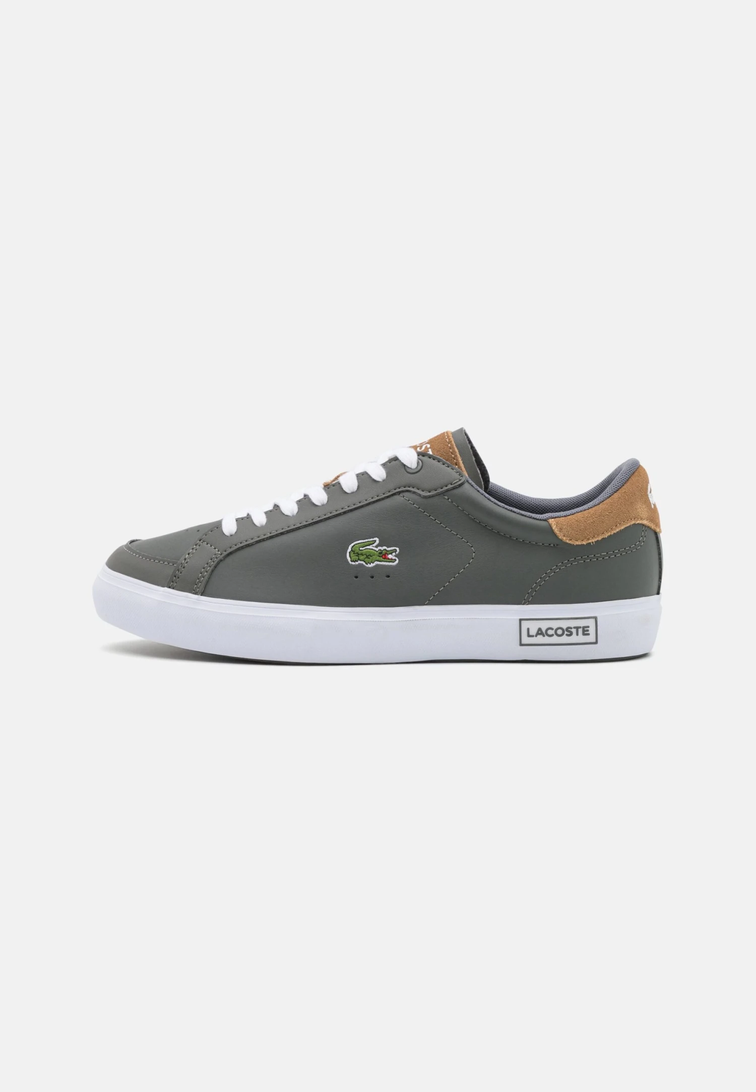 Lacoste Powercourt - Sneakers Laag - Dark Grey/Brown 1 Lacoste Powercourt - Sneakers Laag - Dark Grey/Brown